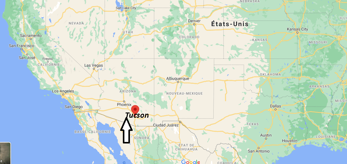Où se situe Tucson