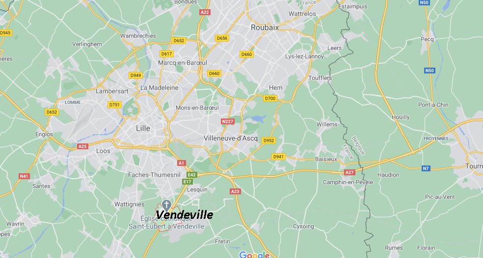 Où se situe Vendeville (59175)