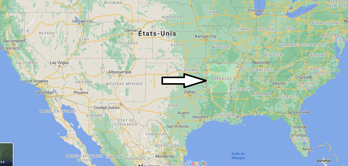 Où se situe le Arkansas