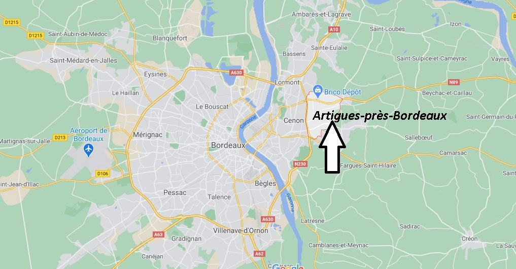 Où se trouve Artigues-près-Bordeaux