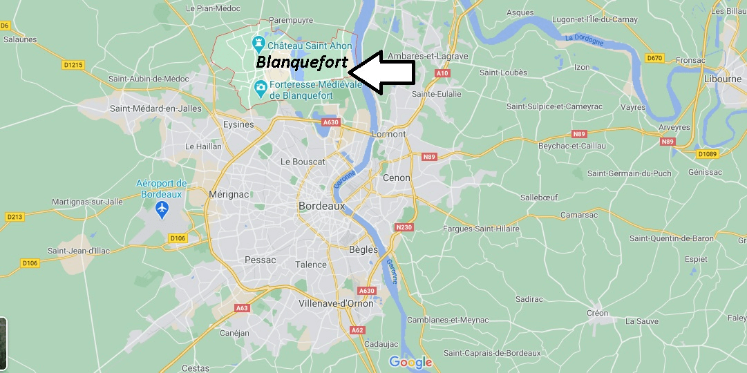 Où se trouve Blanquefort