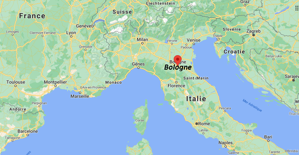 Où se trouve Bologne sur la carte