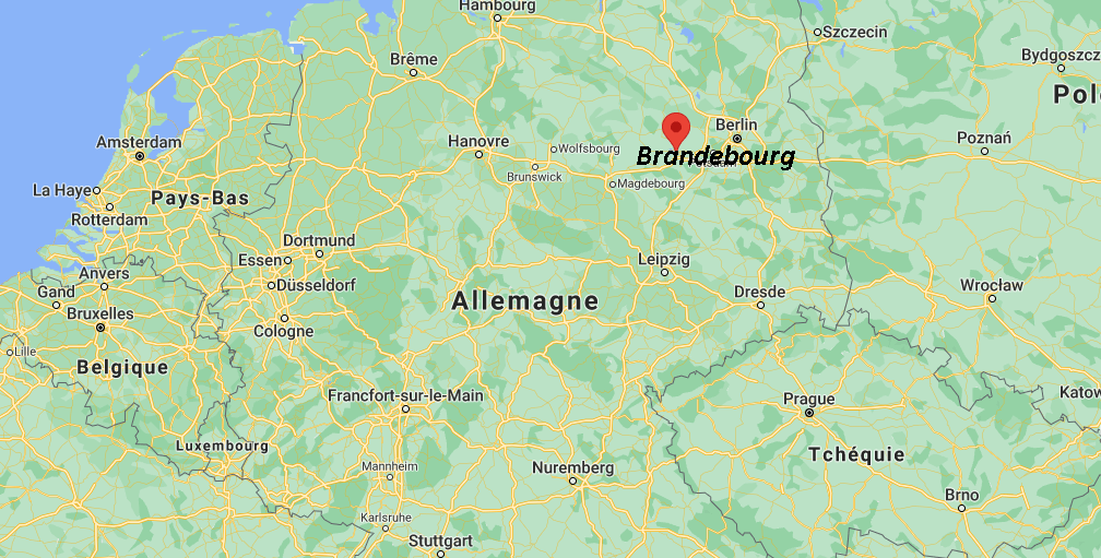 Où se trouve Brandebourg sur la carte