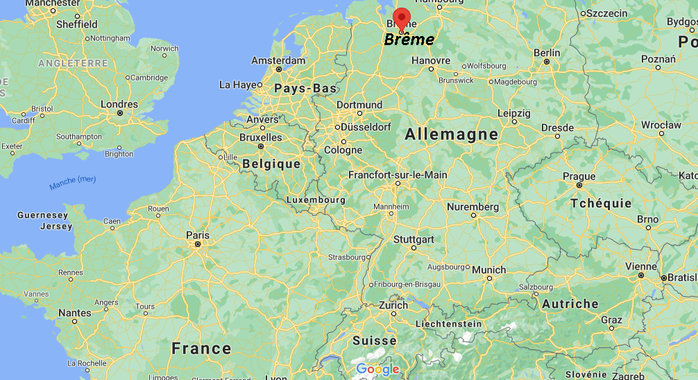 Où se trouve Brême sur la carte