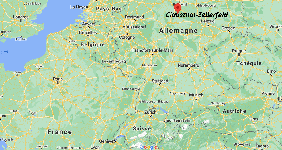 Où se trouve Clausthal-Zellerfeld sur la carte