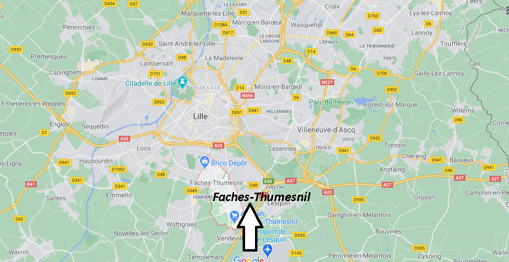 Où se trouve Faches-Thumesnil