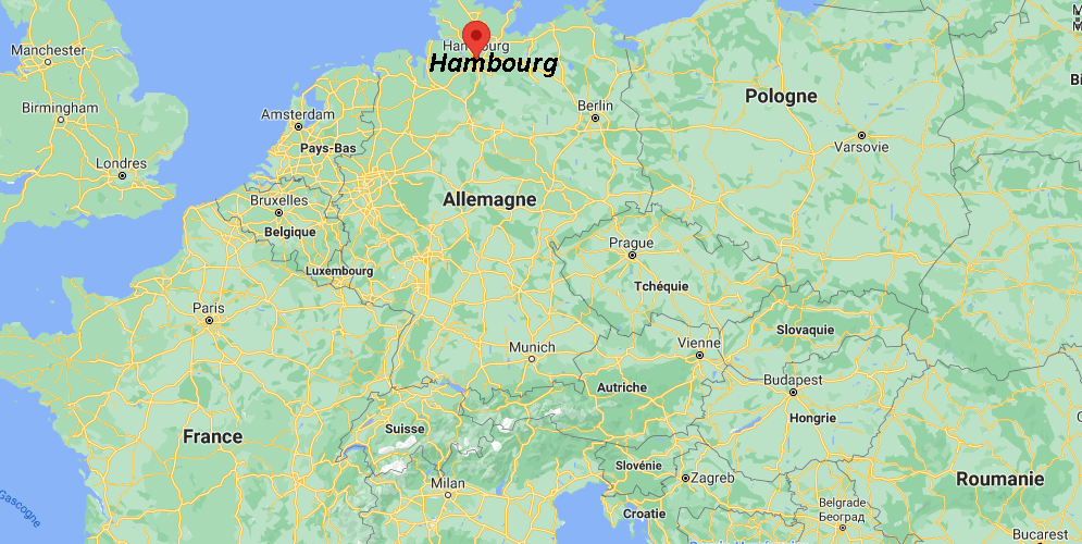 Où se trouve Hambourg sur la carte
