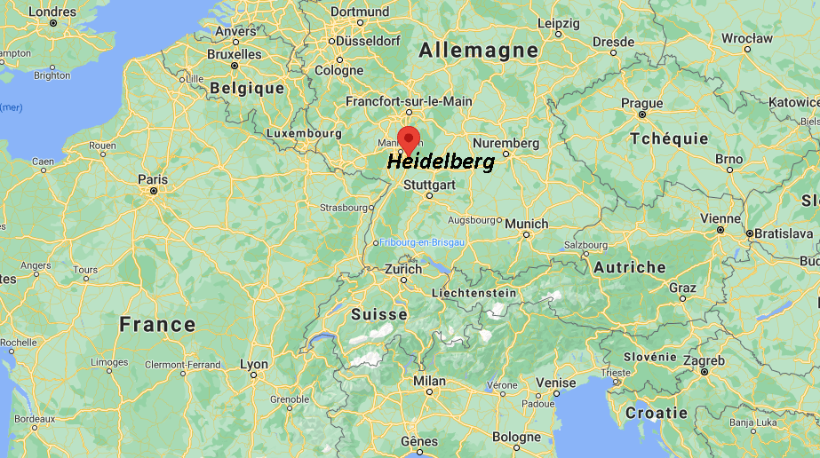 Où se trouve Heidelberg sur la carte