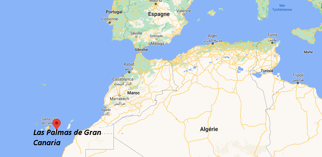 Où se trouve Las Palmas de Gran Canaria sur la carte