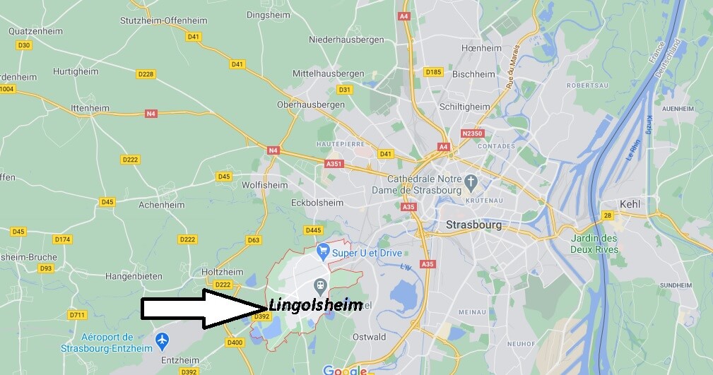 Où se trouve Lingolsheim