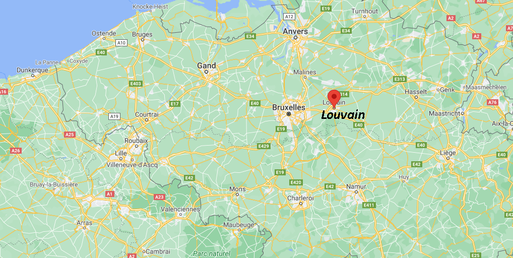 Où se trouve Louvain sur la carte