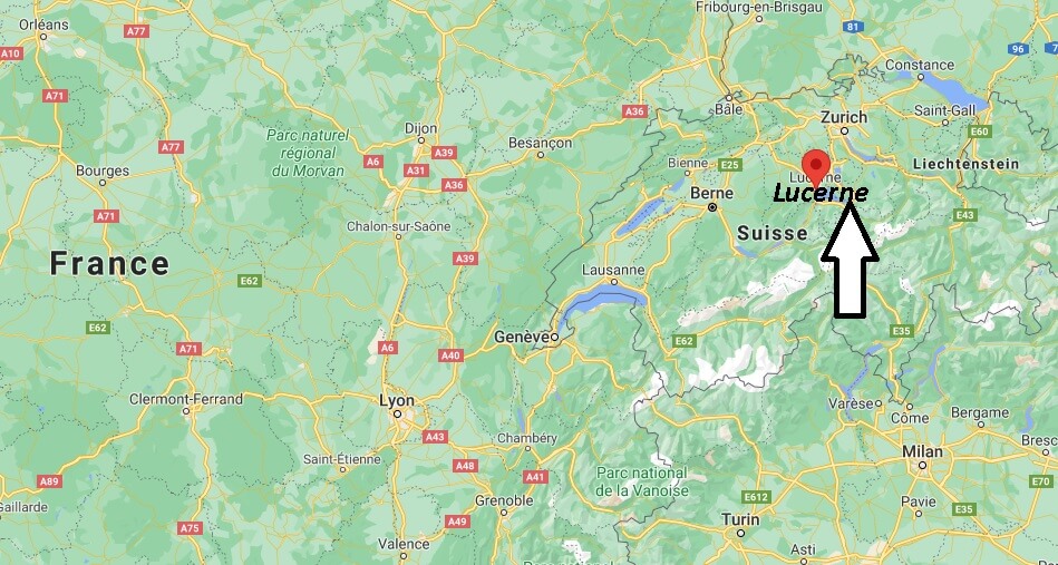 Où se trouve Lucerne