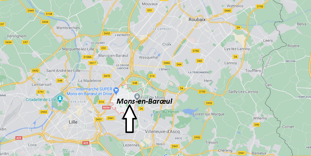 Où se trouve Mons-en-Barœul