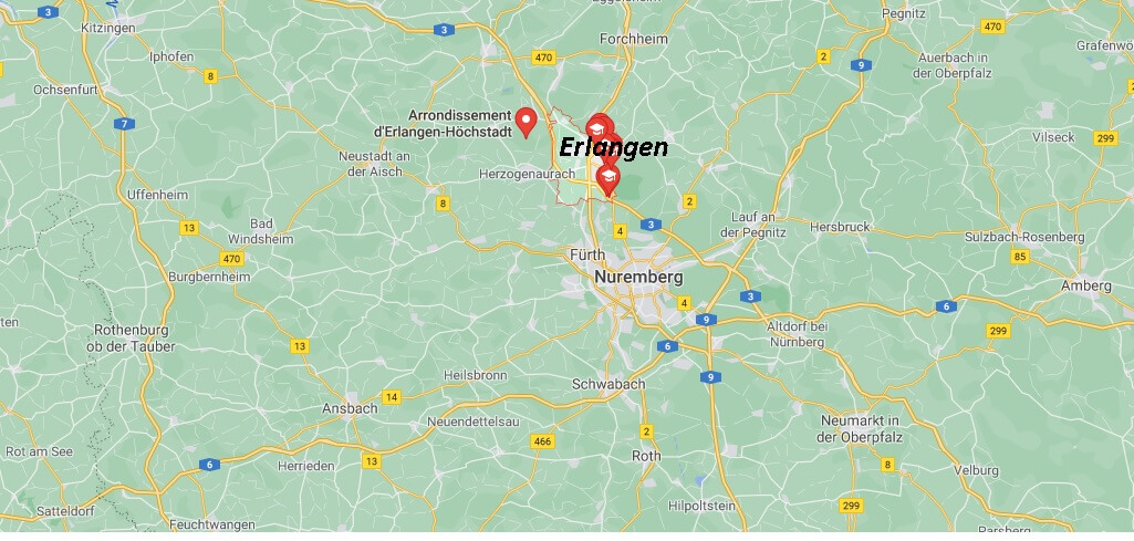 Où se trouve Nuremberg and Erlangen