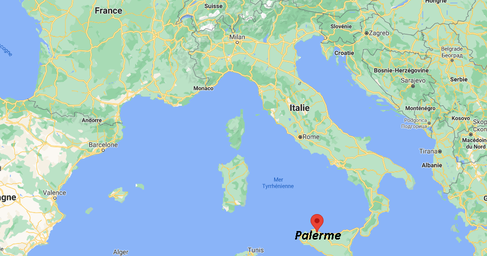 Où se trouve Palerme sur la carte