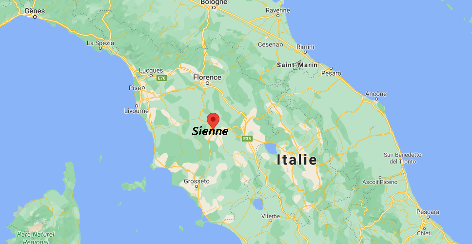 Où se trouve Sienne sur la carte