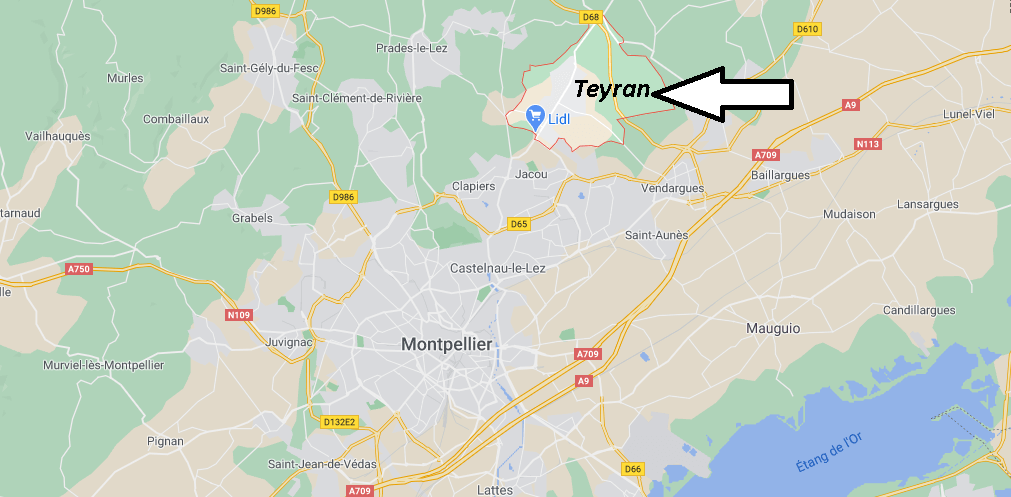 Où se trouve Teyran