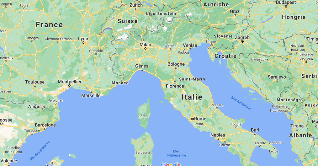 Où se trouve Venise sur la carte