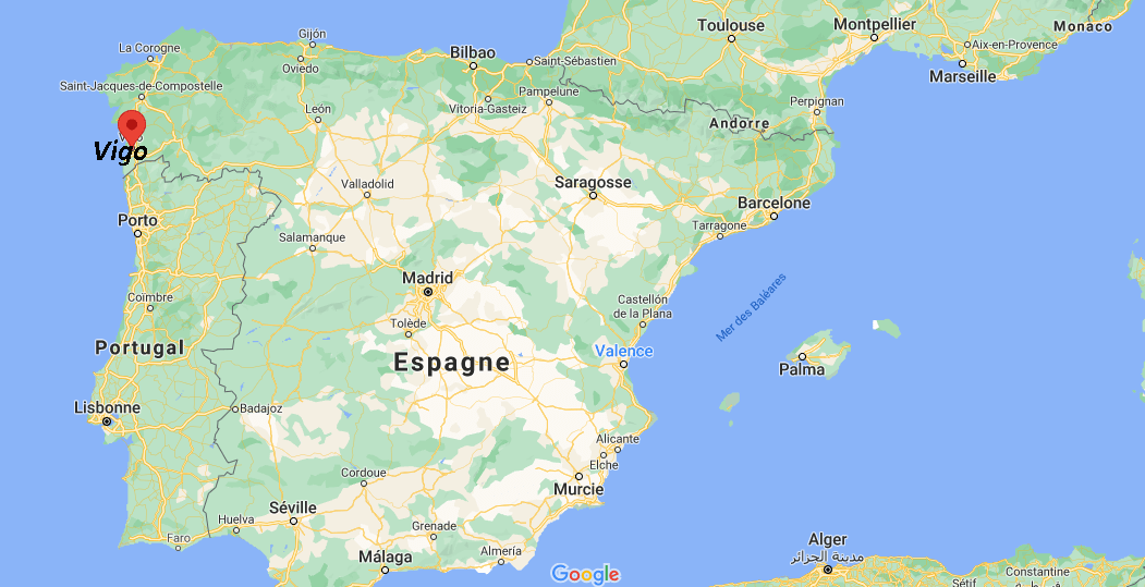 Où se trouve Vigo sur la carte