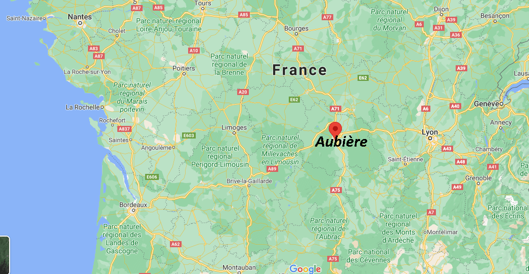 Dans quelle région se trouve Aubière