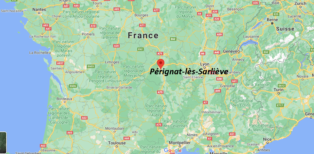 Dans quelle région se trouve Pérignat-lès-Sarliève