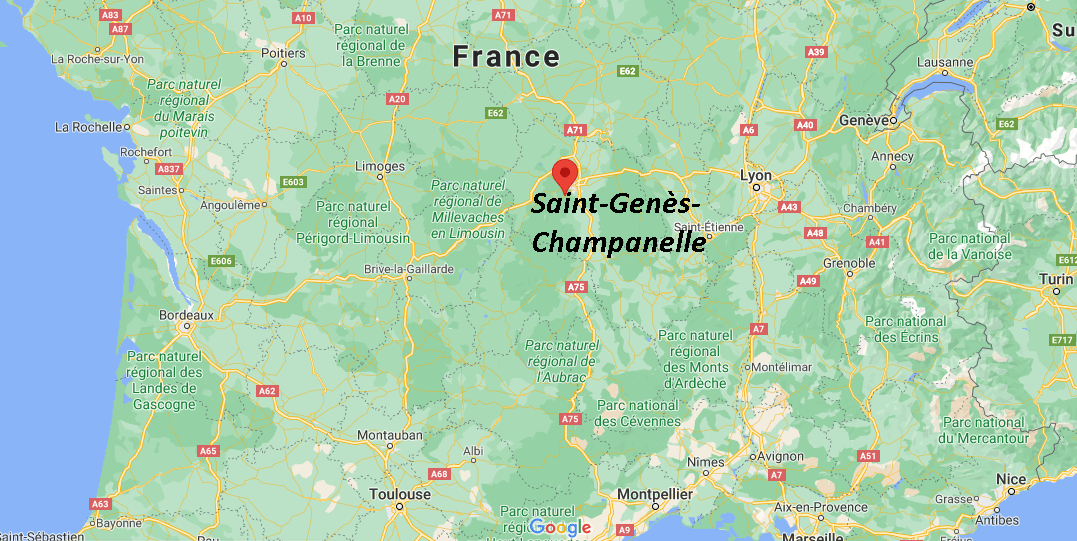 Dans quelle région se trouve Saint-Genès-Champanelle