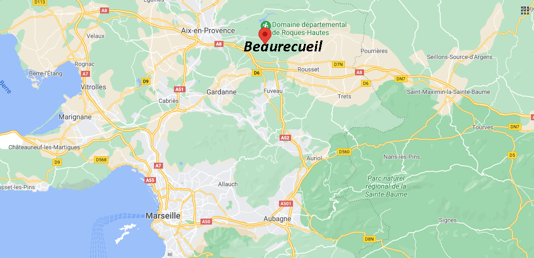 Où se situe Beaurecueil (Code postal 13100)