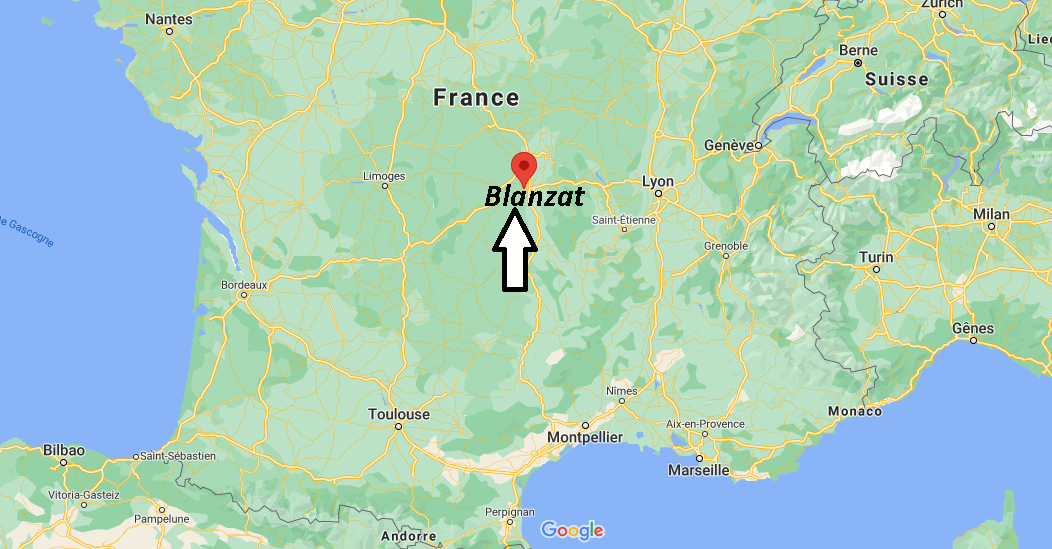 Où se situe Blanzat (Code postal 63112)