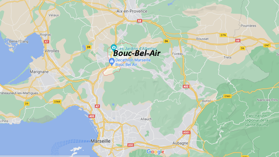 Où se situe Bouc-Bel-Air (Code postal 13320)