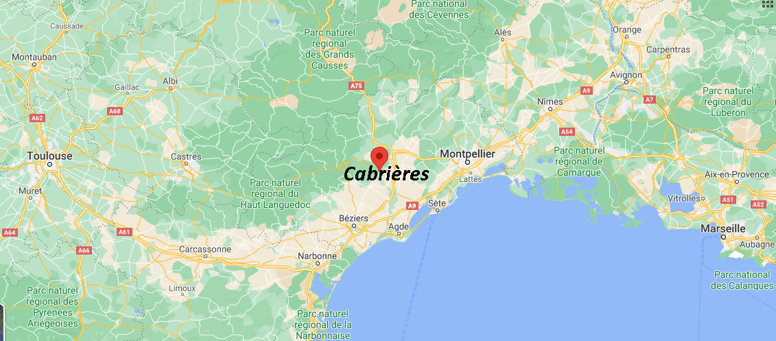 Où se situe Cabrières (Code postal 30210)