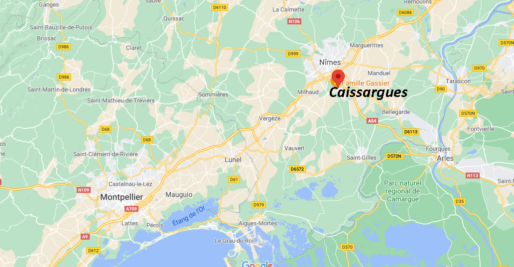 Où se situe Caissargues (Code postal 30132)