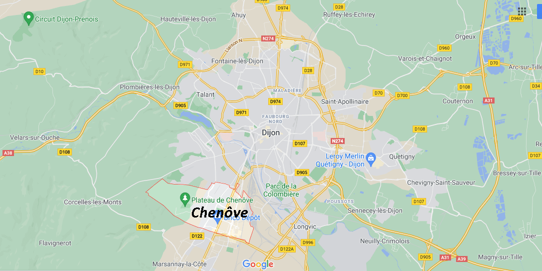 Où se situe Chenôve (21300)