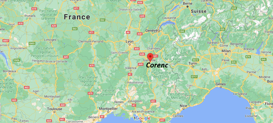 Où se situe Corenc (38700)