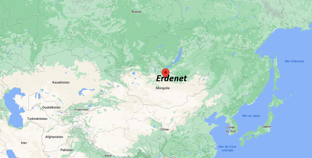 Où se situe Erdenet