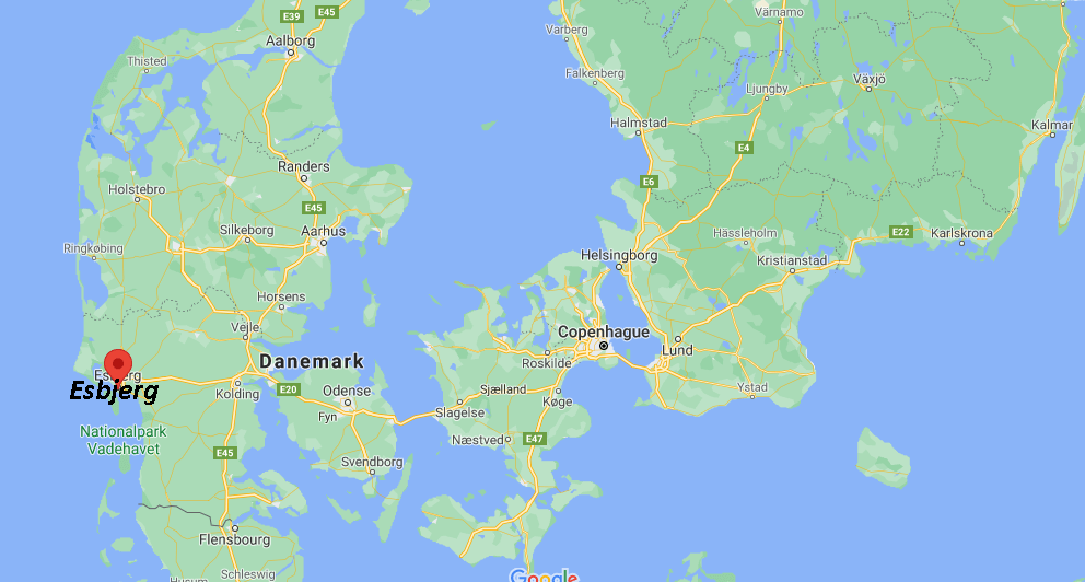 Où se situe Esbjerg