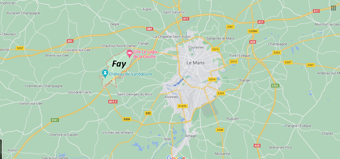 Où se situe Fay (72550)