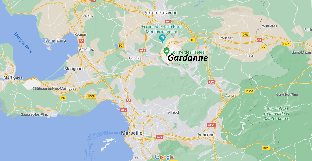 Où se situe Gardanne (Code postal 13120)