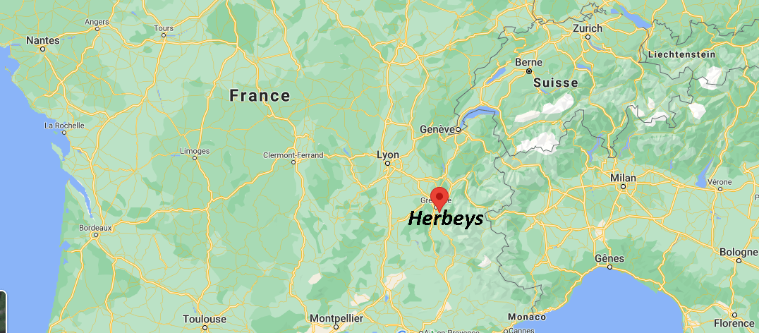 Où se situe Herbeys (38320)