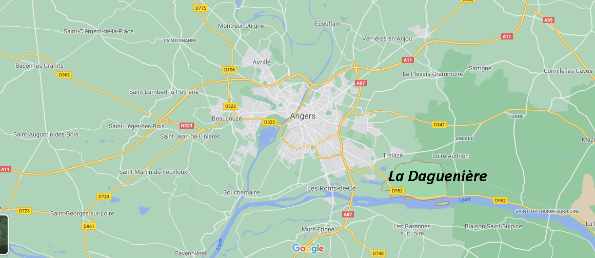 Où se situe La Daguenière (49800)