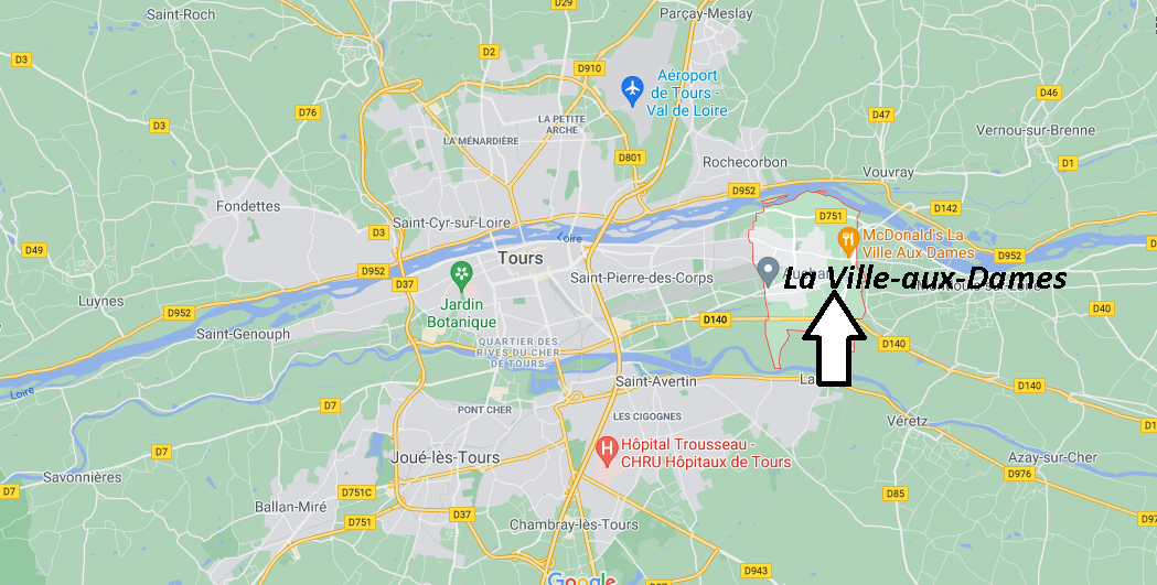 Où se situe La Ville-aux-Dames (Code postal 37700)