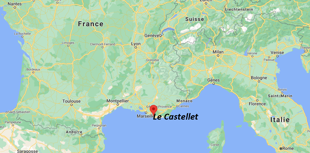 Où se situe Le Castellet (Code postal 83330)