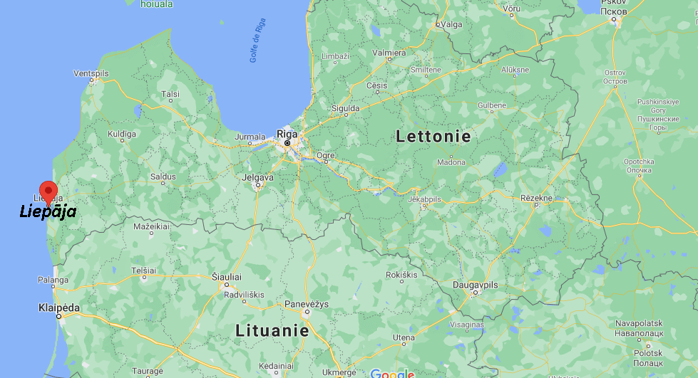 Où se situe Liepāja