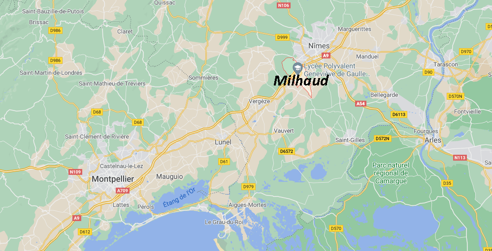 Où se situe Milhaud (Code postal 30540)