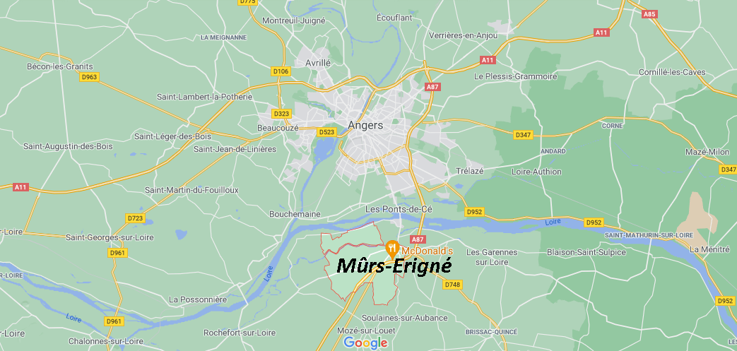 Où se situe Mûrs-Erigné (49610)