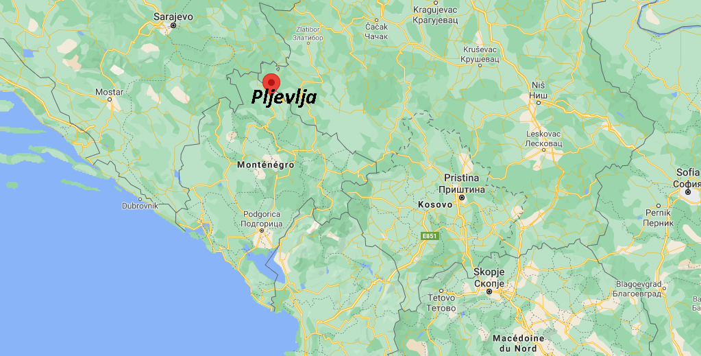 Où se situe Pljevlja
