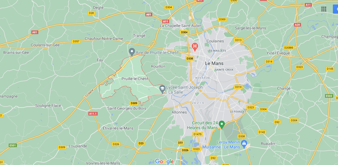 Où se situe Pruillé-le-Chétif (72700)