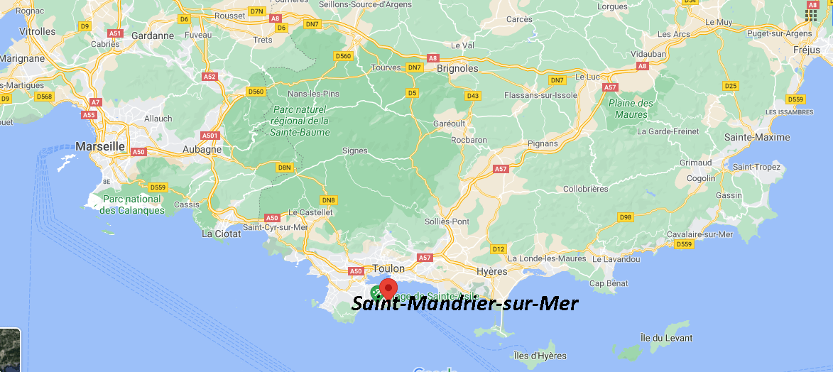 Où se situe Saint-Mandrier-sur-Mer (Code postal 83153)