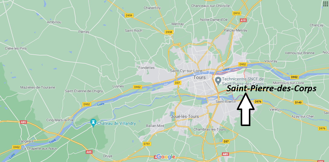Où se situe Saint-Pierre-des-Corps (Code postal 37700)