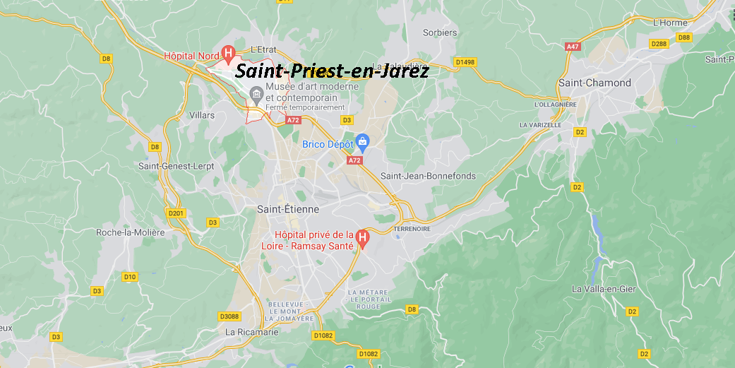 Où se situe Saint-Priest-en-Jarez (42270)