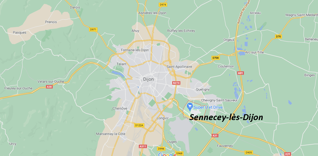 Où se situe Sennecey-lès-Dijon (21800)